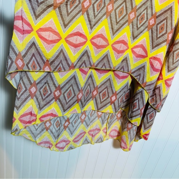 Mlle Gabrielle Colorful Geometric Dress Colorful Geometric Maxi Dress XL - Picture 4 of 11